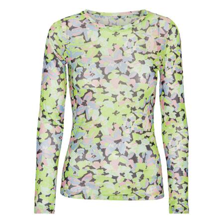 A-View Silka Bluse Green flowers Grøn, Dame