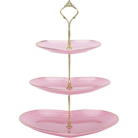 Blomstret Puffet Quiltet Makeup Taske Stor Rejse Kosmetiktaske Rosarosa