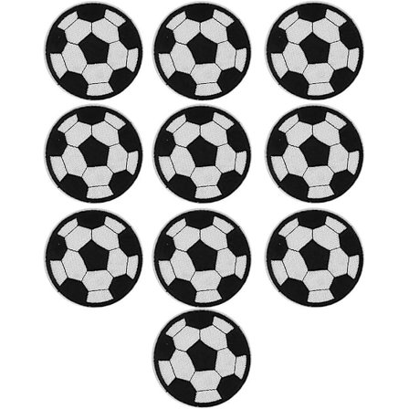 10 kpl Jalkapallo Kirjonta Laastari Jalkapallo Laastari Silitys-ommel Jalkapallo Urheilu Silitys-ommel Kangas Sukka Pussi Ripustus Taide Käsityö 