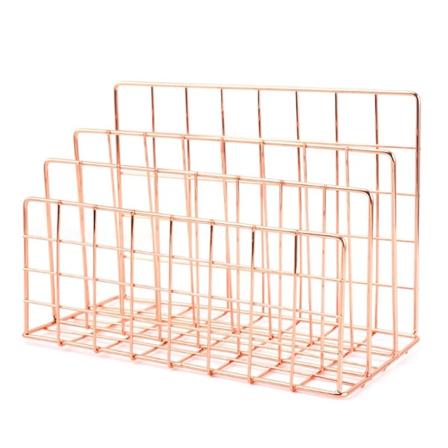 Minimalistiskt Järn Skrivbordsförvaringsställ Organizer Bord Organiseringsställ Dokument Bokställ Skrivbord Multifunktionellt Förvaringsställ A4 L