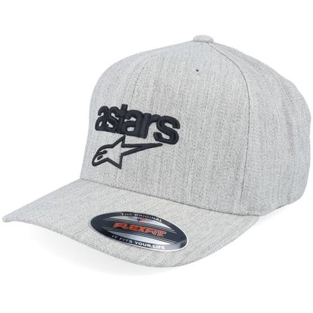 Alpinestars - Grå flexfit Keps - Heritage Blaze Grey Heather/Black Flexfit @ Hatstore