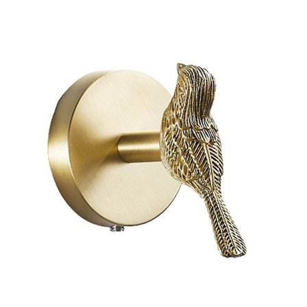 Messing Guld Dyre Hæg Solid Messing Frakke Hæg Dør Tilbage Hæg(fugl)