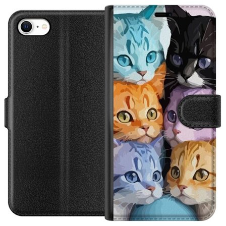 Kompatibelt Lommeboketui til Apple iPhone 6s Fargerike Katter