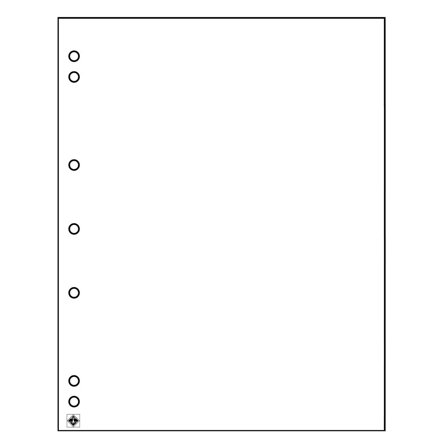 Leuchtturm NUMIS mellemblade til møntlommer - Hvide - Pakke med 10 stk.
