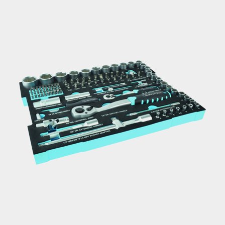 Zestaw kluczy nasadowych Quantool Inlay Socket Set, 118 części - Jachtowa