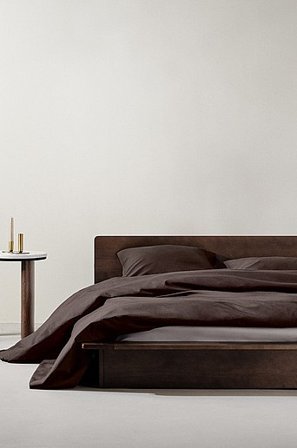 Jotex - Percale Sengesæt Dobbeltseng Økologisk Chokolade - ZACK - Køb Dobbeltseng hos Jotex