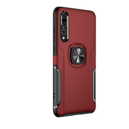 Stilsäkert Skal Med Ringhållare - Huawei P20 Svart