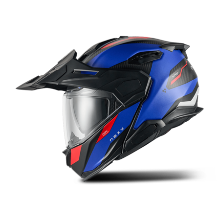 Hybridní Helma Nexx X.Lifecountry Terra MT Modrá/Červená S