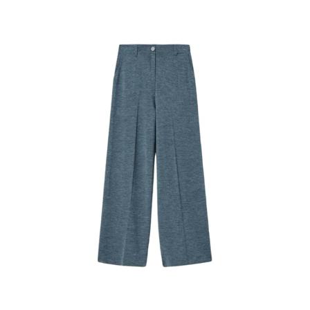 Twinset, Wide Trousers Grijs, Dames, Maat:S