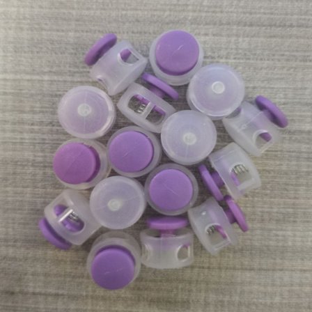 50 st skosnöre spänne repklämma LILA 50 st 50 st