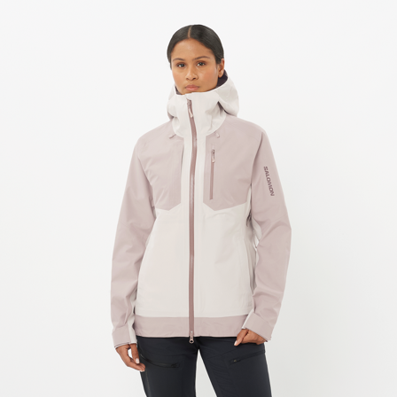 Salomon - Giacche Outline 3l Gtx W - Rainy DAY / Etherea