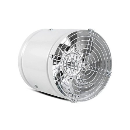 Multifunktionel Køkkenventilator med Beskyttelsesgitter - Kraftfuld & Støjsvag Ventilationsventilator - Aluminium Hvid 6