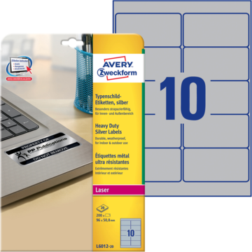 Etikett Sil Extra 96x50,8 mm