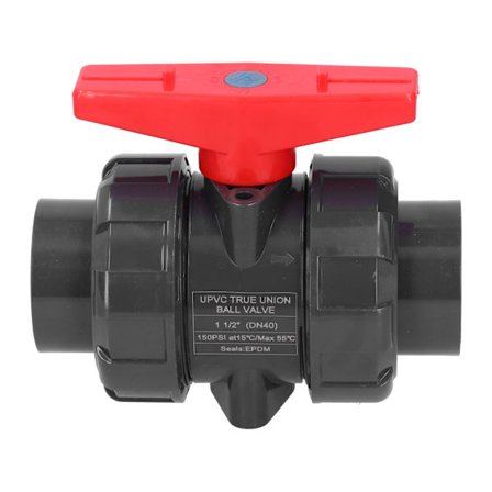 DN40 Kuleventil med dobbel bevegelige koblinger til bassengrørventiltilbehør