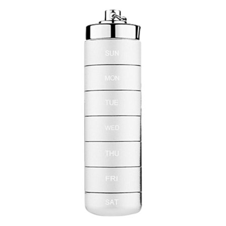 Pillebeholder i aluminium Lomme Pilleetui SØLV