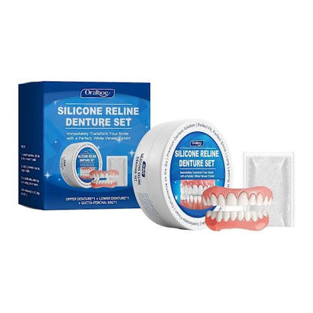 Silikone Reline Sæt til Protese, Protese Silikone Reline Kit, Blødt Protese Reline Kit