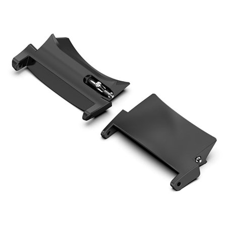 1 Pair Replacement Connectors OnePlus Watch 2R / Watch 2 , Stainless Steel Watch Band Adapter (Inner Length: 22mm) - Black