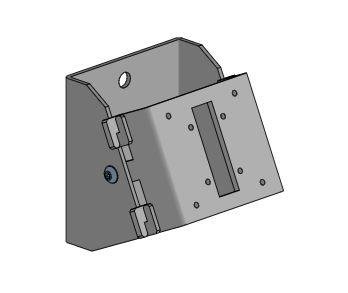 ERGONOMIC SOLUTIONS Angled Wall Mount, Black