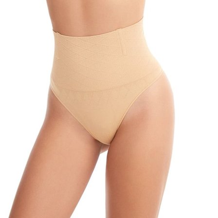 Kvinnor Sexig Sömlös Stringtrosa Shaper APRICOT S aprikos S