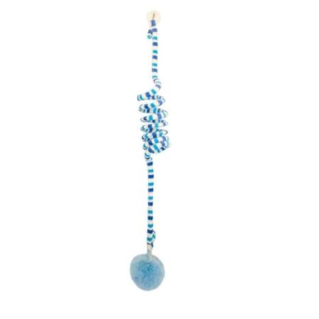 2st Scratch Rope Cat Stick Interactive Cat Hängande leksak BLÅ Blue