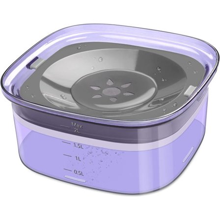 70oz Hund Vatten Skål 2L Spillfri Stor Kapacitet Läckagesäker Långsam Vatten Dispenser Ingen Stänk Hund Skål