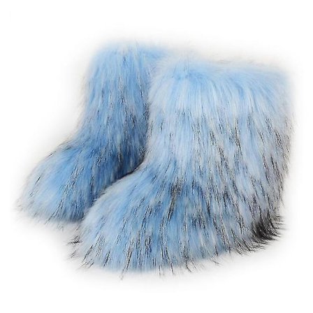 Women's Warm Cute Furry Leather Boots Winter Snow Boots