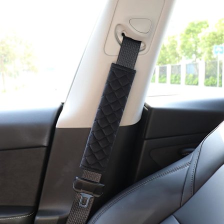 Bilbältesskydd, 2-pack förlängda bilbältesaxelvaddar, lindrar effektivt trycket på nacke och axlar