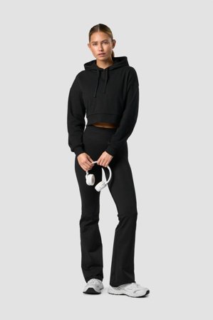 ICANIWILL - Recharge Cropped Hoodie Wmn Black - Dame - ICIW