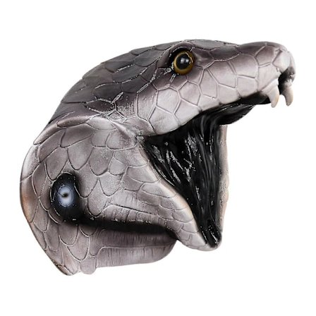 Cobra Mask Nyhet Halloween Dekoration Kostymfest Latex Djur Cobra Huvudmask Orm-jie