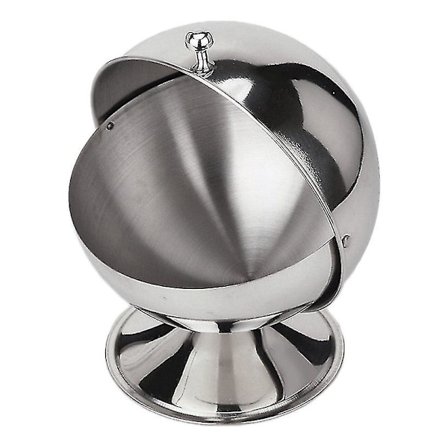 Fyllbar sfærisk sukkerkrukke, rustfritt stål sfærisk sukkerkrukke