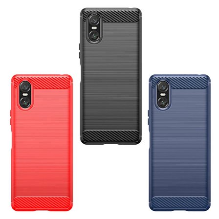 SKALO Sony Xperia 10 VI Armor Carbon Stødsikker TPU-cover - Vælg farve