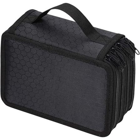 1 sort blyantsæske, bærbar stor kapacitet blyanttaske, 72