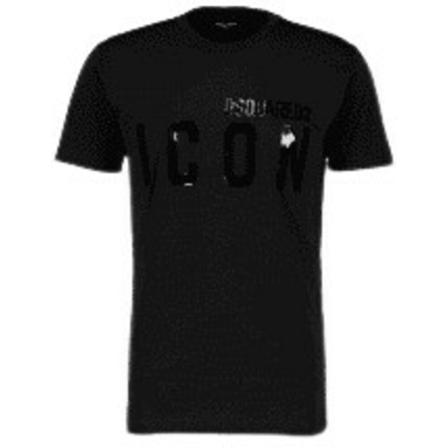 Dsquared2, T-Shirts Zwart, Dames, Maat:XS