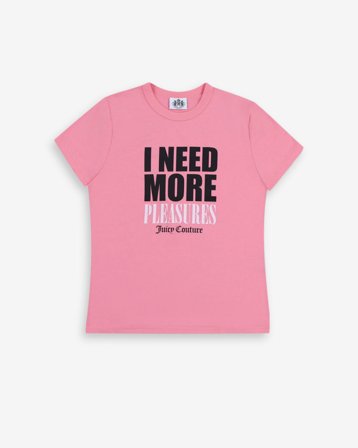 W JUICY PLEASURES BABY TEE - PINK L