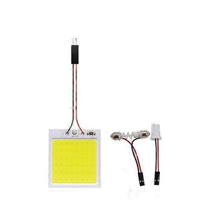 10 st Lastbil Interiör Panel Läslampa Bil LED COB 48 SMD LED Vit T10 BA9S C5W Festoon 24V-lingling}