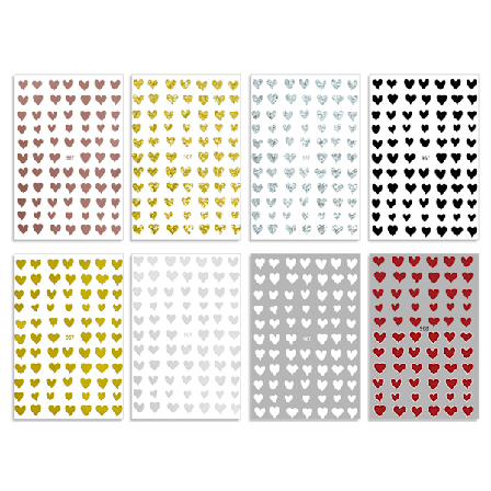 Hjerte Negleklistremerker, Selvklebende Valentinsdag Neglekunst For Dekorative Klistremerker Og Permanent Lim, Enkel å Bruke På Et Bredt Spekter Av 