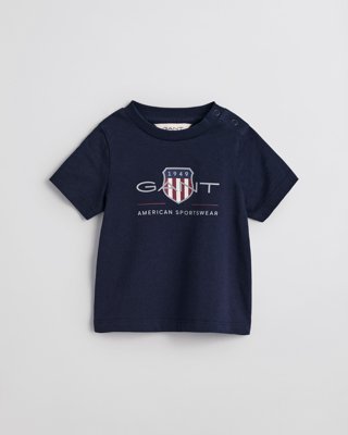 GANT - Baby Archive Shield T-skjorte evening blue