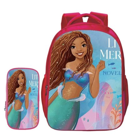 Den Lille Havfrue Skoletaske Piger Børn Skoletaske Disney Prinsesse