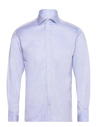 Bs Aleksander Slim Fit Shirt Skjorte Business Blå Bruun & Stengade*Betinget Tilbud