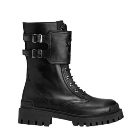 Pinko, Lace-up Boots Zwart, Dames, Maat:40 EU