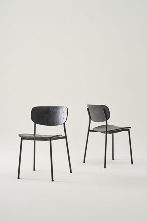 Jotex - Stol 2-pk Svart eik - MORRELL - Kjøp Spisestoler & kjøkkenstoler hos Jotex