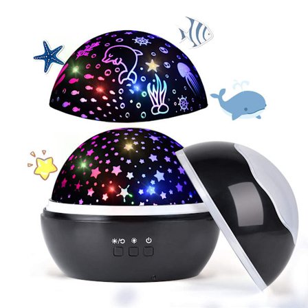 Stjärnhimmel LED-projektor, Baby Nattljus, Ocean World 2 i 1 Pr