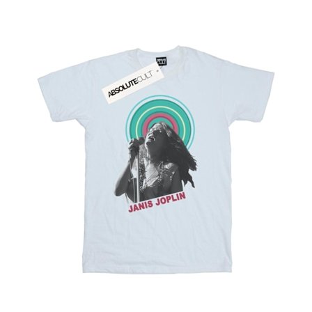 Janis Joplin Herr Halo Foto T-shirt S Vit