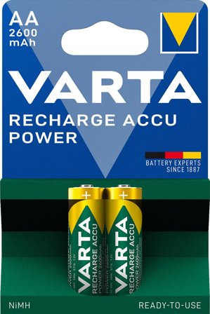 VARTA Rechargable Accu batteri - 2 x AA-type - NiMH