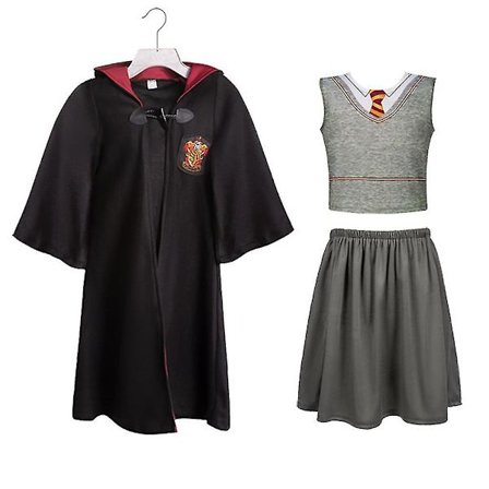3-14 år Børn Teenagere Drenge Piger Harry Potter Hermione Granger Gryffindor Cosplay Uniform Kostumer Outfit Sæt Presenter