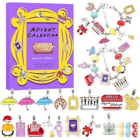 Adventskalender DIY Jule-charmarmbånd Jule-nedtellingskalender TV-show Julegave til Da