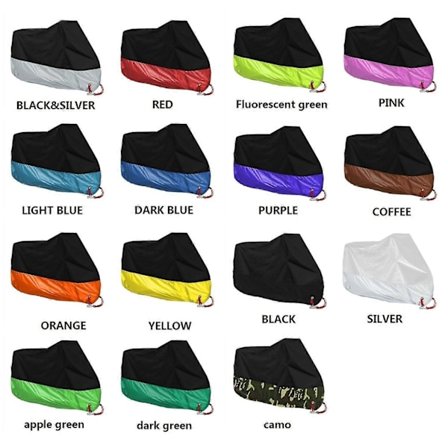 190T Moottoripyörän Suojapeite Vedenpitävä Ulkokäyttöön Lumitiivis