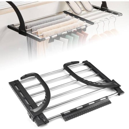 Express-kuivausteline, ripustettava kuivausteline, ruostumaton teräs, metalli, jatkettava 51