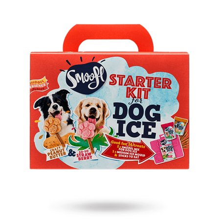 Smoofl - Smoofl Starter Kit - Hundeiskrem - Matskåler, Hundegobiter & Tyggeben til hund & katt på Doggie.no