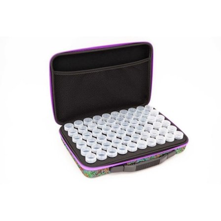 CRYSTAL ART Opbevaringsæske med rhinsten 60 potter - Jungle